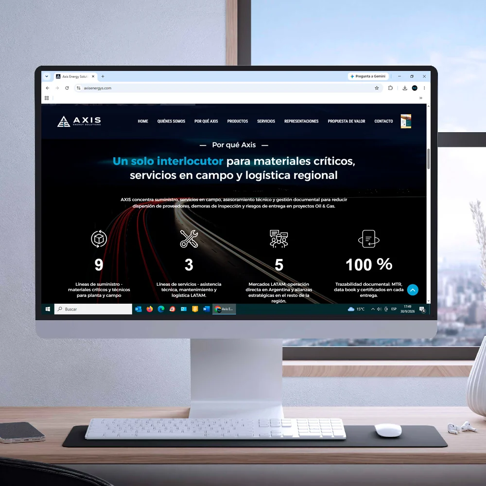 Axis Energy — Diseño web · 3