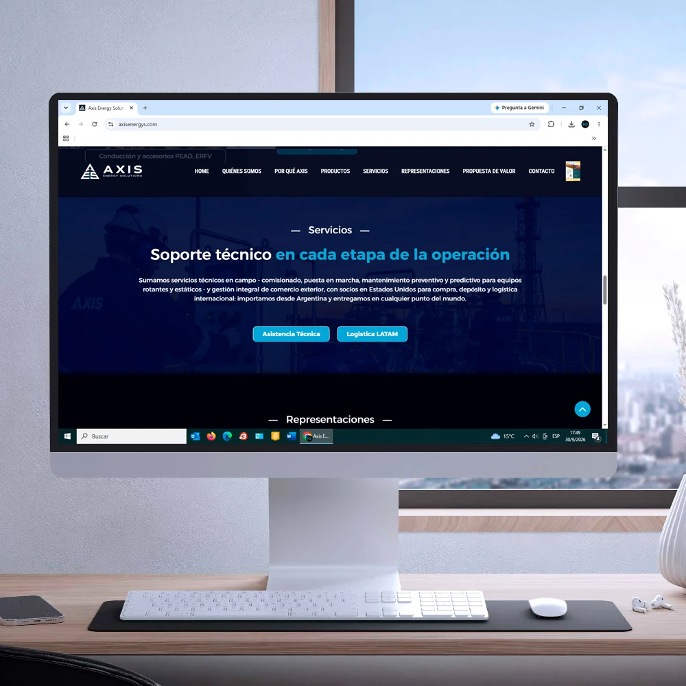 Axis Energy — Diseño web · 5