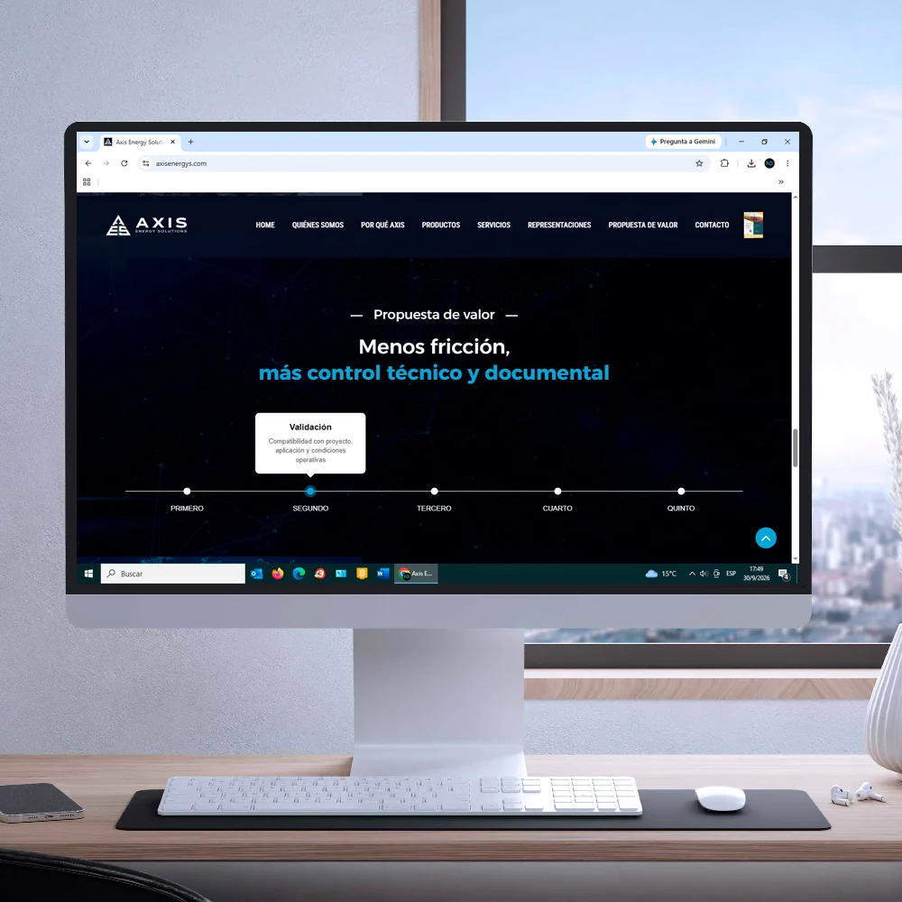 Axis Energy — Diseño web · 6