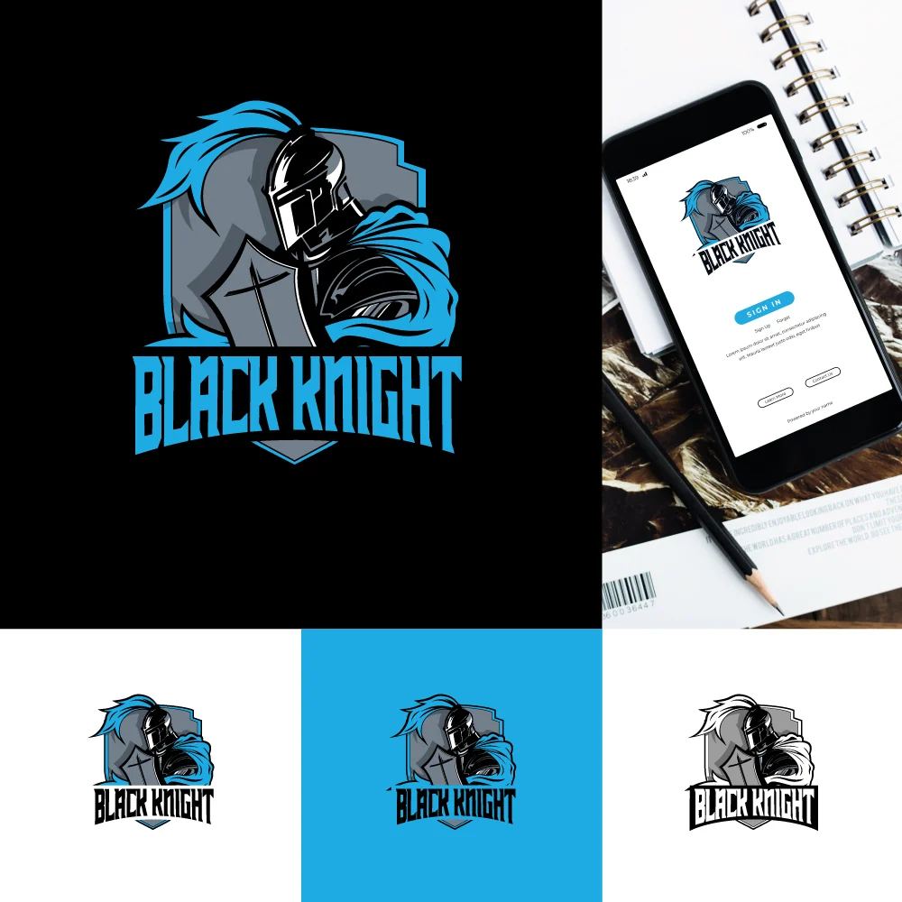 Black Knight — Aplicación de marca