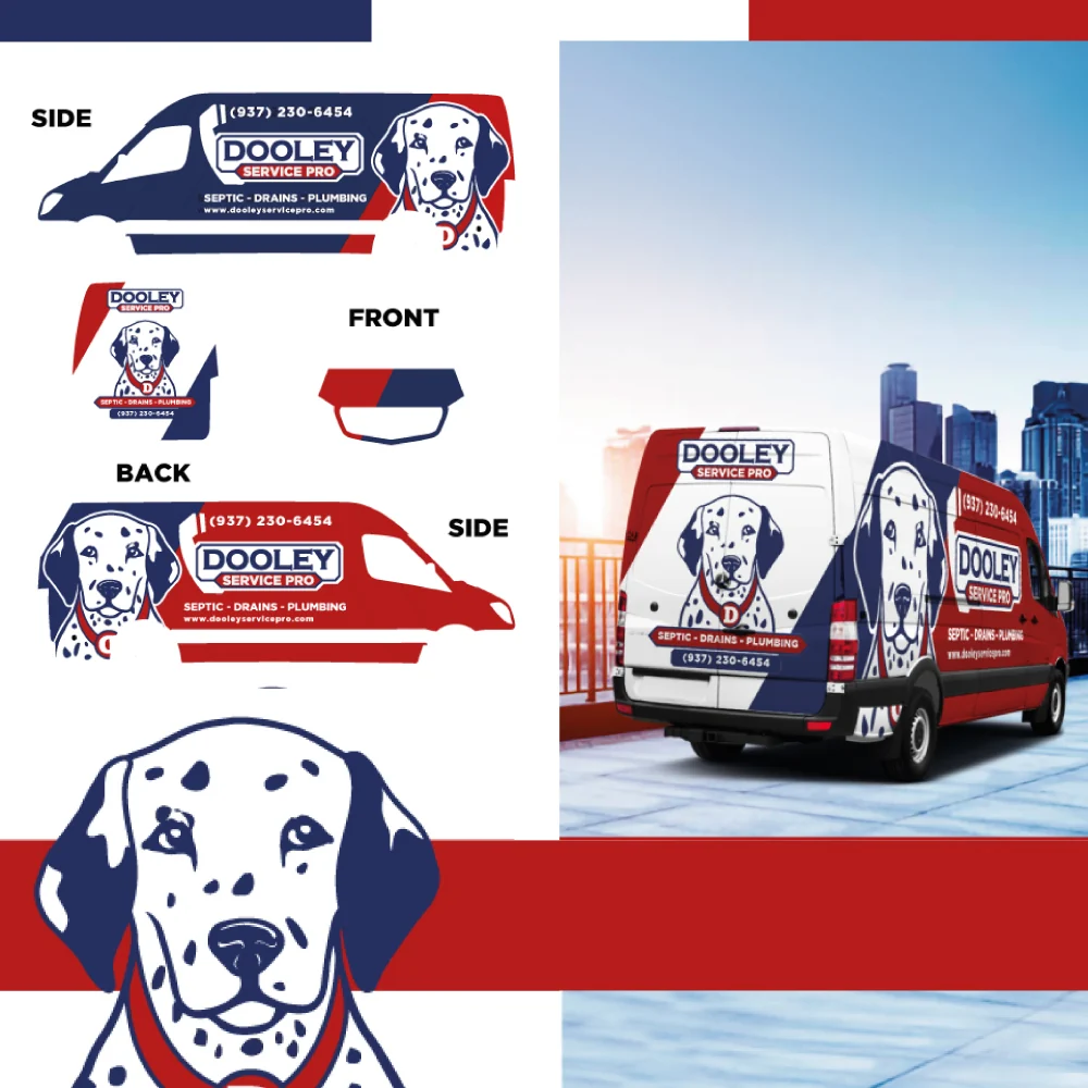 Dooley Service Pro — Diseño de ploteo vehicular