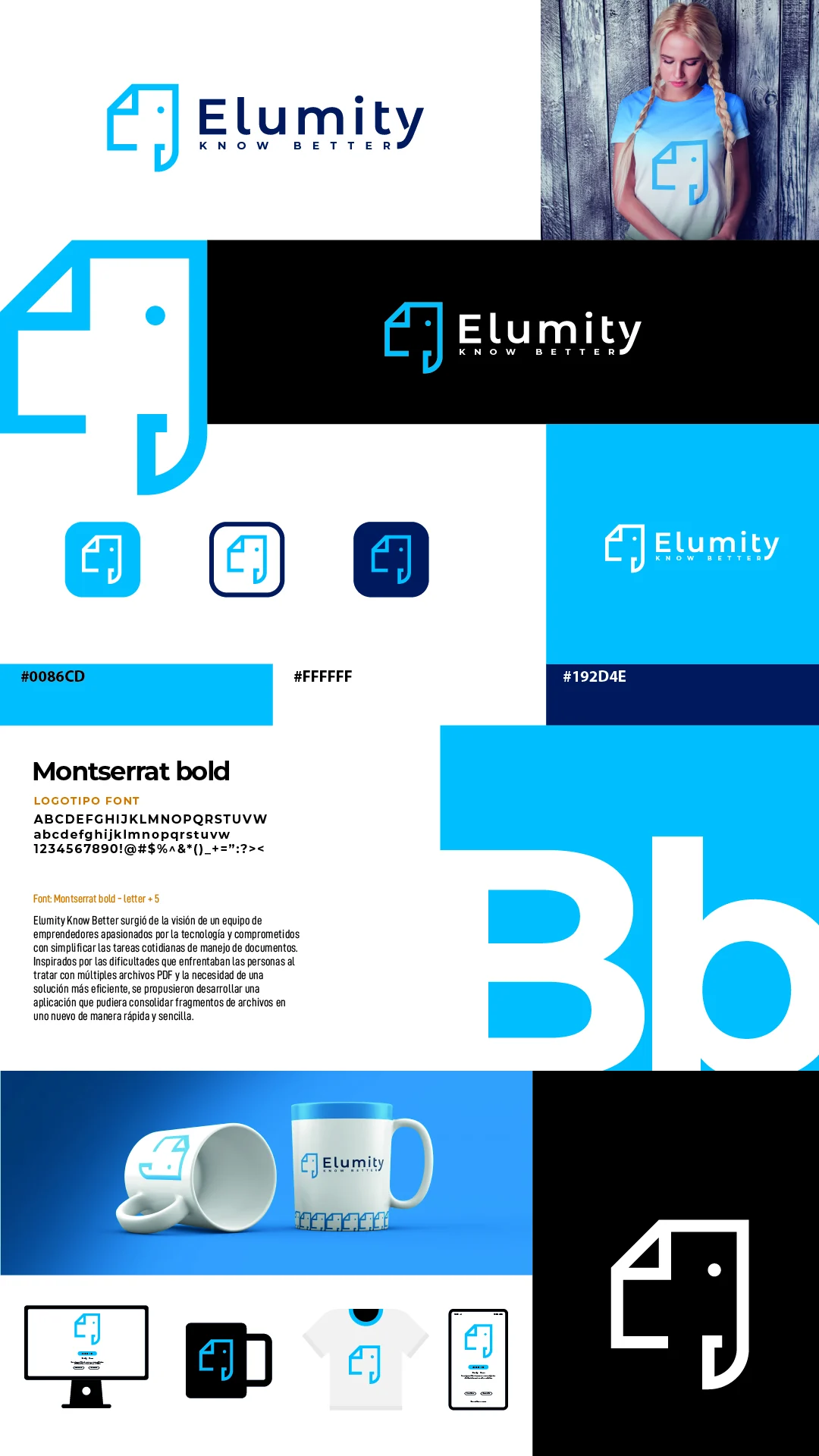 Elumity — Presentación vertical de la identidad