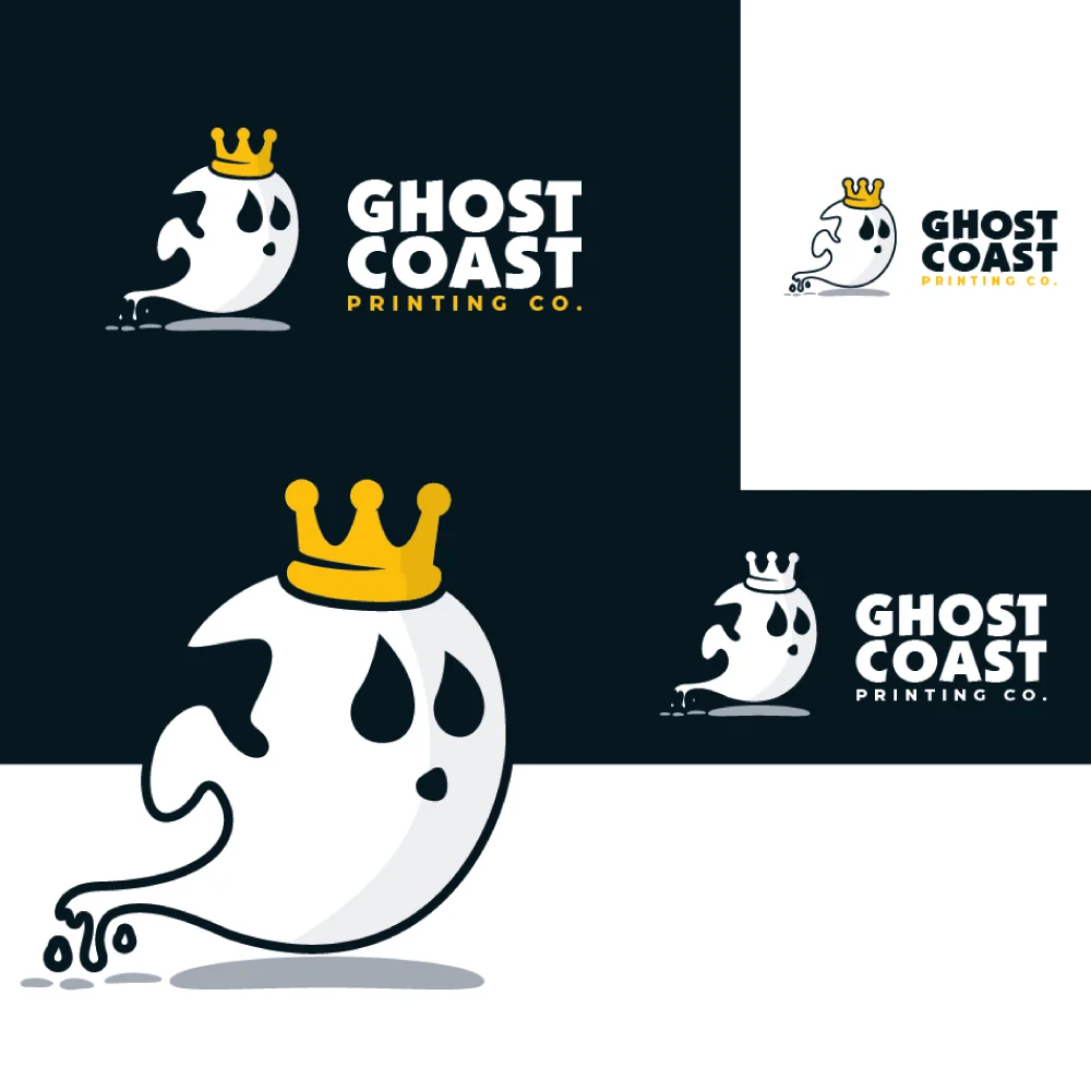 Ghost Coast Printing Co. — Aplicación de marca
