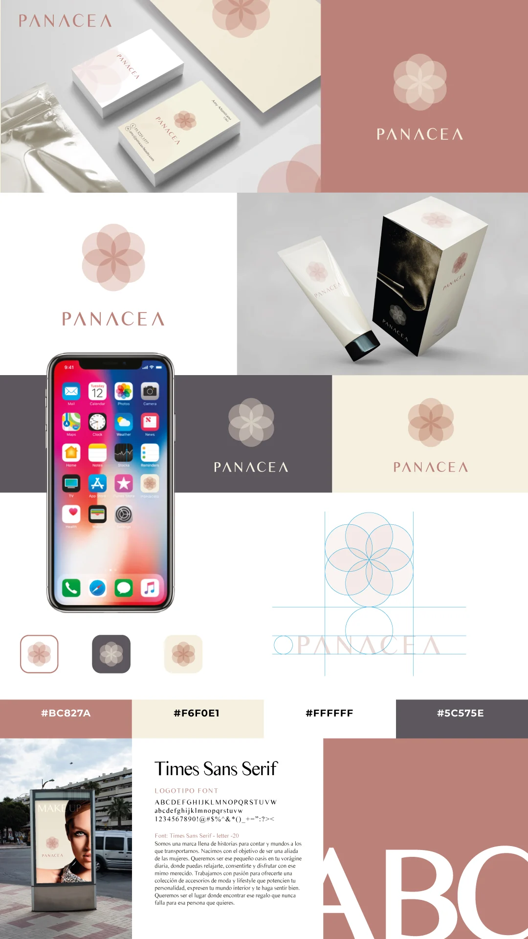 Panacea — Presentación vertical de la identidad